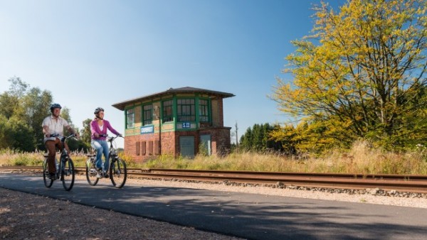 Vennbahn velo maršuts gar dzelzsceļu