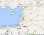 Lebanona karte